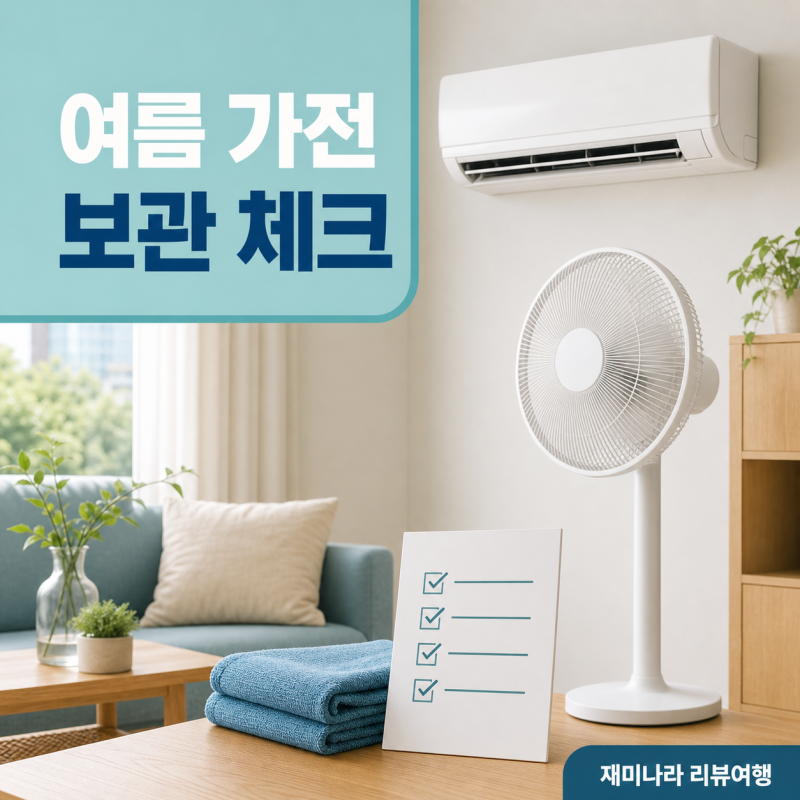 여름 끝 에어컨·선풍기 청소와 보관, 한 번에 끝내는 체크리스트