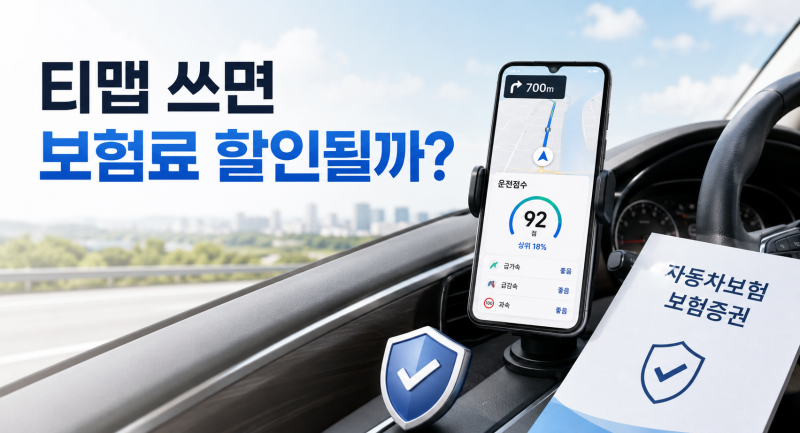 티맵 운전점수로 자동차보험 할인받는 방법, 몇 점부터 가능할까?