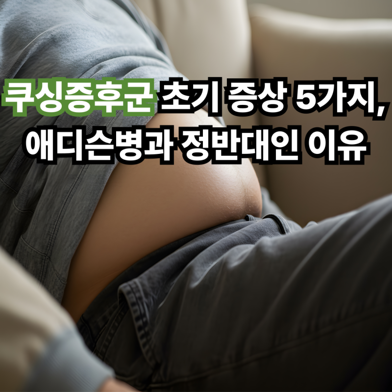 쿠싱증후군 초기 증상 5가지, 애디슨병과 정반대인 이유