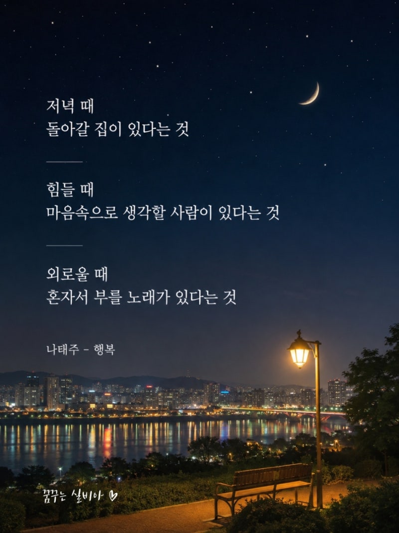 나태주 - 행복 (김윤아 - going home)
