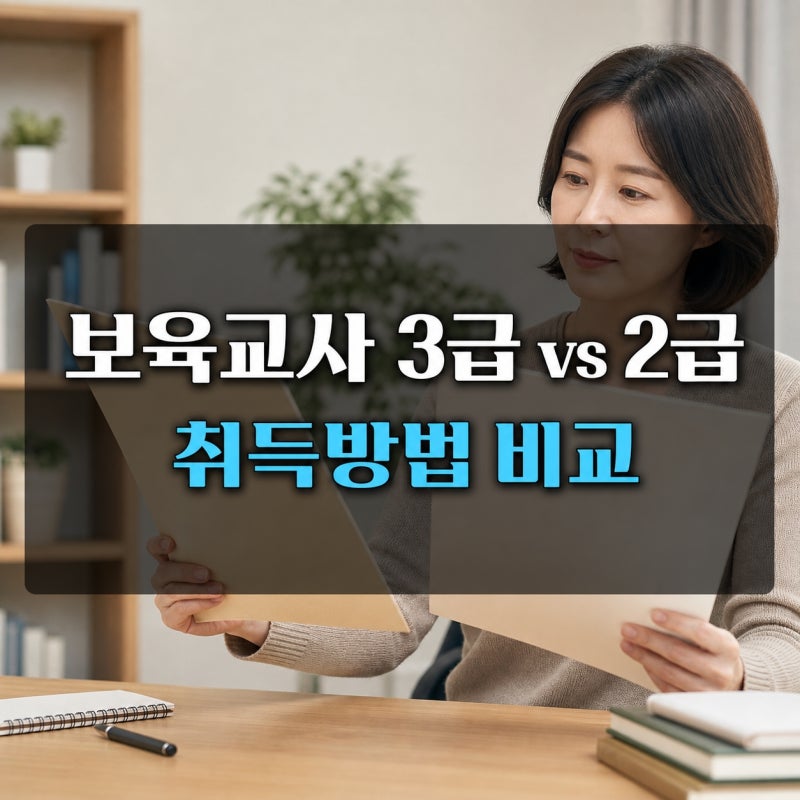보육교사 3급·2급 차이, 내 학력에 맞는 취득방법