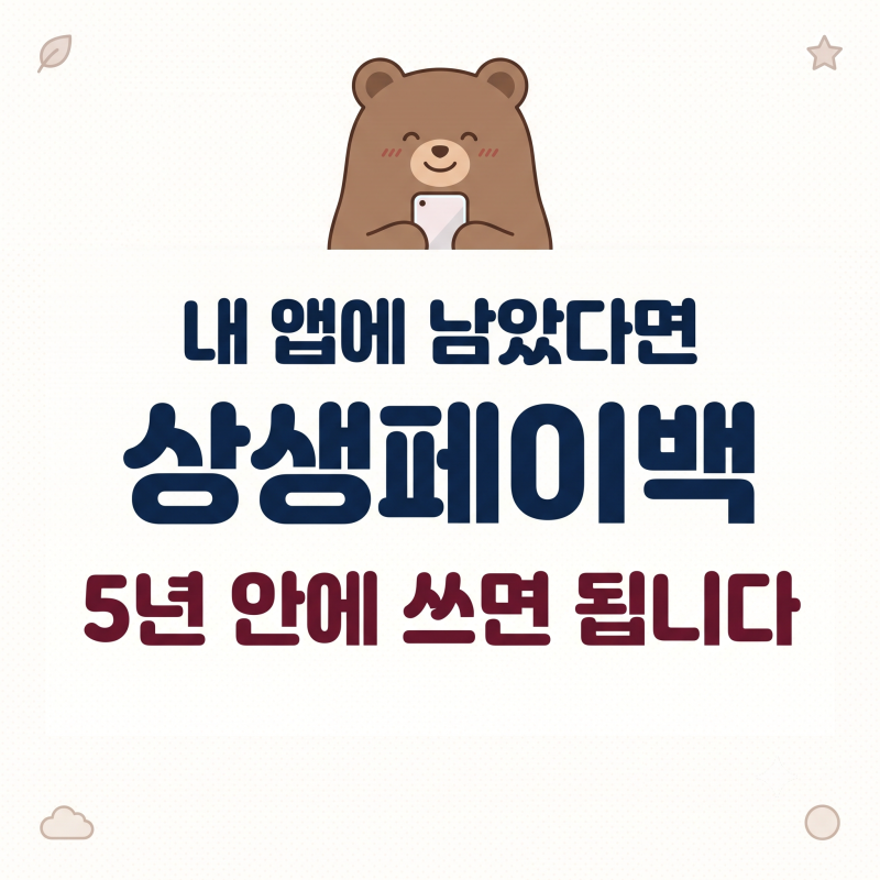 상생페이백 잔액, 내가 언제까지 어디서 쓸 수 있는지