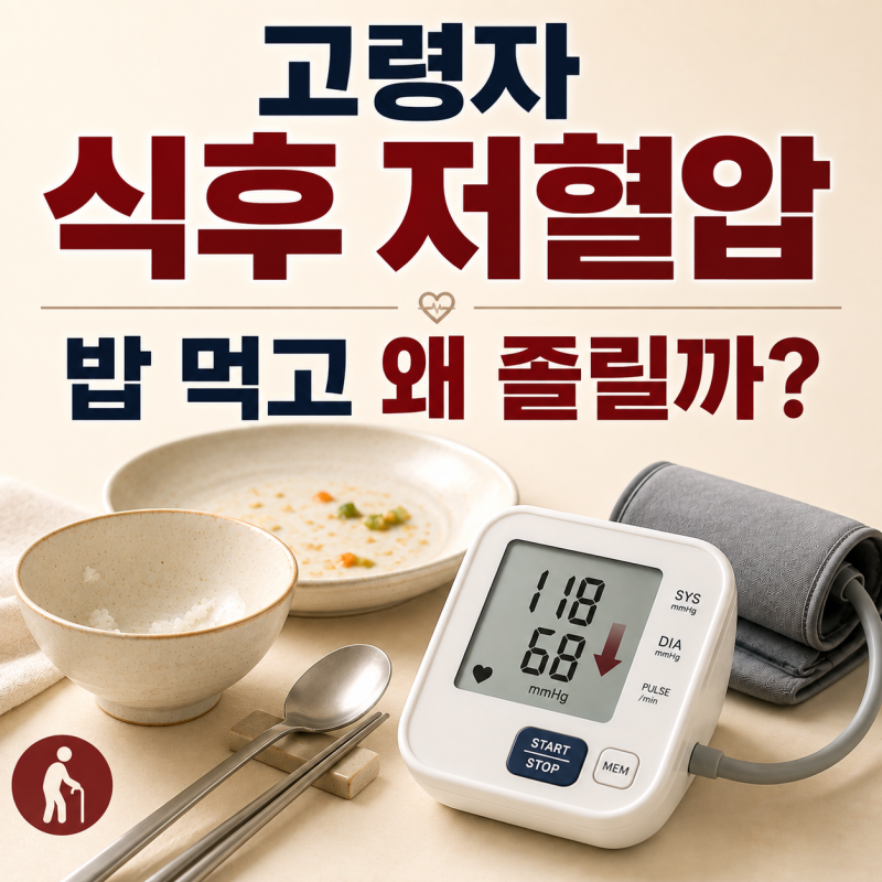 [고령자 식후 저혈압 증상]밥 먹고 갑자기 졸린 이유?