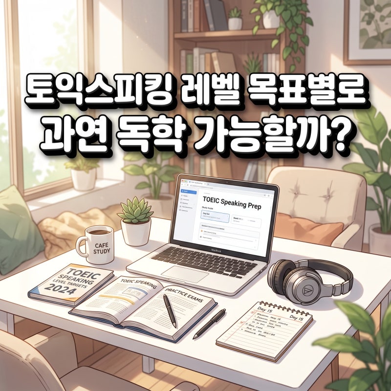 토익스피킹 레벨 목표별로 과연 독학 가능할까?