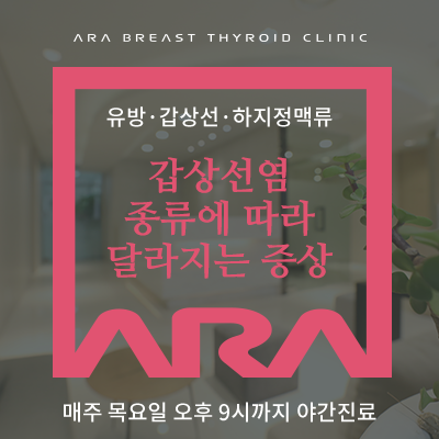 갑상선염 종류에 따라 달라지는 증상 갑상선에 염증이 생기면 모두 같은 증상이 나타날까요?