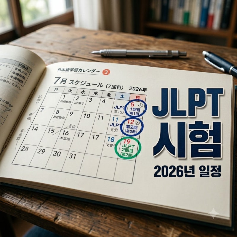 JLPT 시험일정 2026년 완벽 정리: 1회 결과부터 2회 접수까지