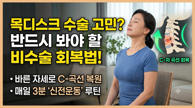 [목디스크 수술] 무작정 하지 마세요! 실제 수술이 필요한 단 5%의 증상