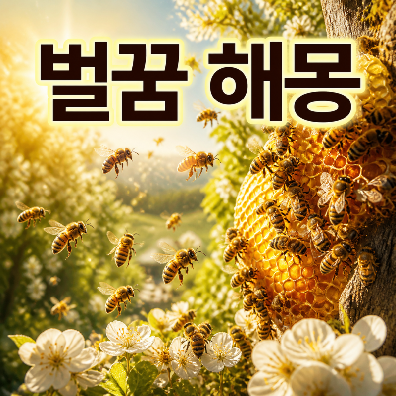 벌꿈 해몽｜벌떼·벌집·벌침·꿀 장면별 전통 풀이