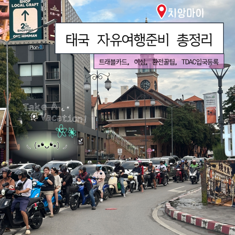 태국 치앙마이 자유여행준비:: 트래블카드, esim 이심, 교통앱, 환전 꿀팁, 입국신고 TDAC 총정....