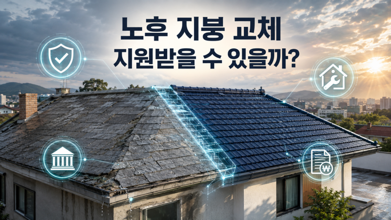 2026 지붕 교체 지원사업 총정리｜슬레이트 철거부터 노후주택 수리까지