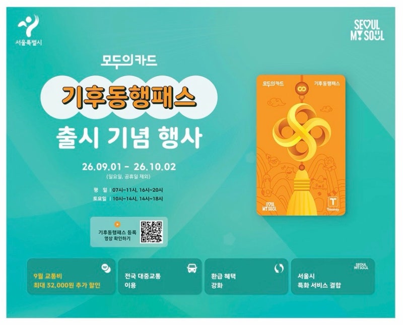 기후동행카드 이용자 주목! 새 '기후동행패스' 카드 무료 교환처와 운영 시간 총정리