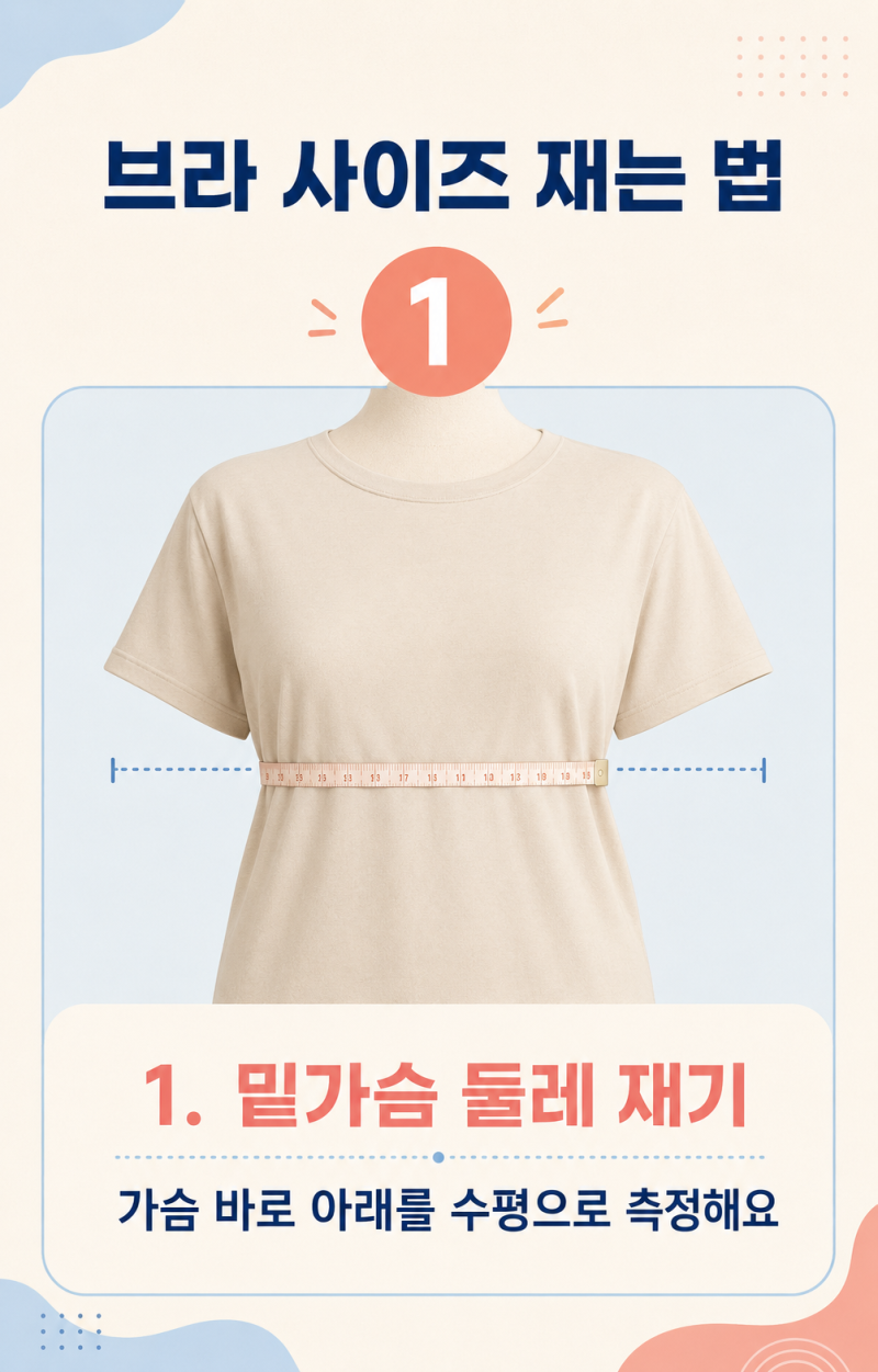 매번 궁금한 브라 사이즈 측정 방법
