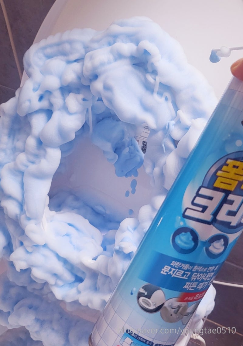 다이소 폼타입 크리너/욕실 대청소 ㅡ나혼산  욕실 청소템 거품 청소 과연 잘 될까?