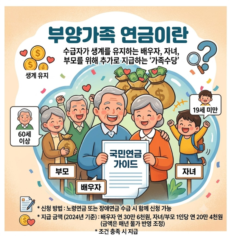 부양가족연금이란? 대상·금액·신청방법 총정리