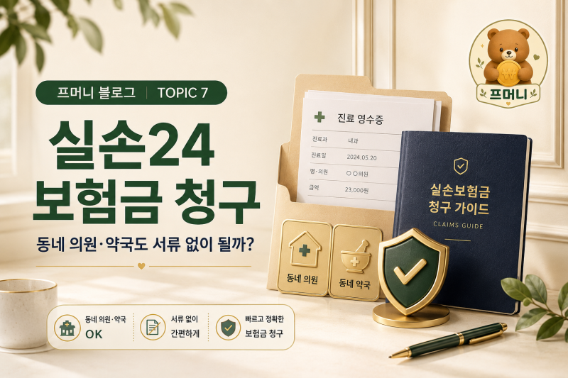실손24 보험금 청구｜동네 의원·약국도 서류 없이 되는지 먼저 확인하는 법