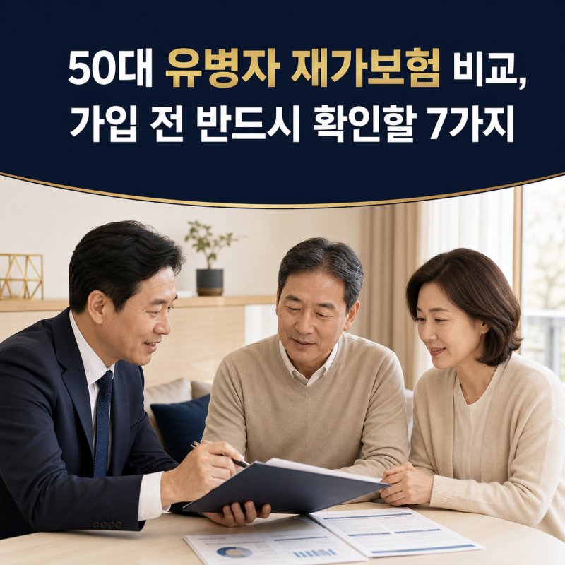 50대 유병자 재가보험 비교, 가입 전 반드시 확인할 7가지