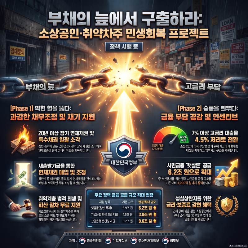 코로나 피해 소상공인 부채부담 던다…취약차주 지원 확대