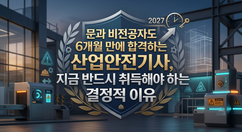산업안전기사 2027년 개편 전 지금 반드시 취득해야 하는 결정적 이유
