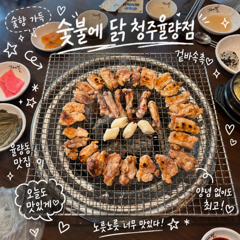 ✦ [ 숯불에 닭 율량점 ] 숯불닭갈비부터 닭 특수부위 구이 전문점/ 율량동 맛집 / 율량동 닭....