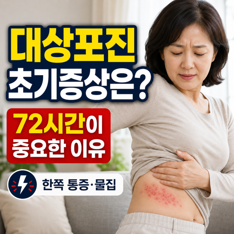 대상포진 초기증상은? 발진 후 72시간 치료·전염·신경통·예방접종까지
