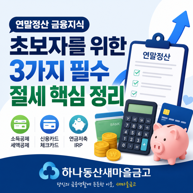 연말정산 초보자를 위한 절세 꿀팁 3가지｜소득공제·카드·연금저축 완벽 정리