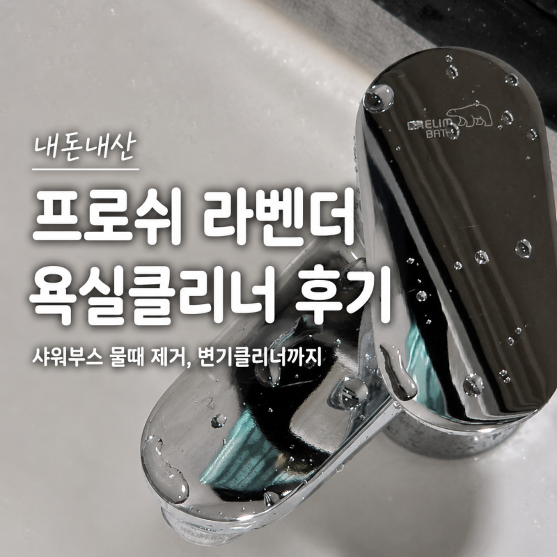 프로쉬 라벤더 욕실클리너 내돈내산, 화장실 물때 제거 솔직후기