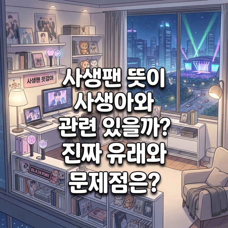 사생팬 뜻이 사생아와 관련 있을까? 진짜 유래와 문제점은?