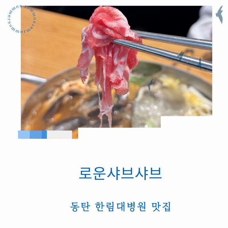 동탄한림대병원맛집 리뉴얼 로운샤브샤브 평일런치 후기