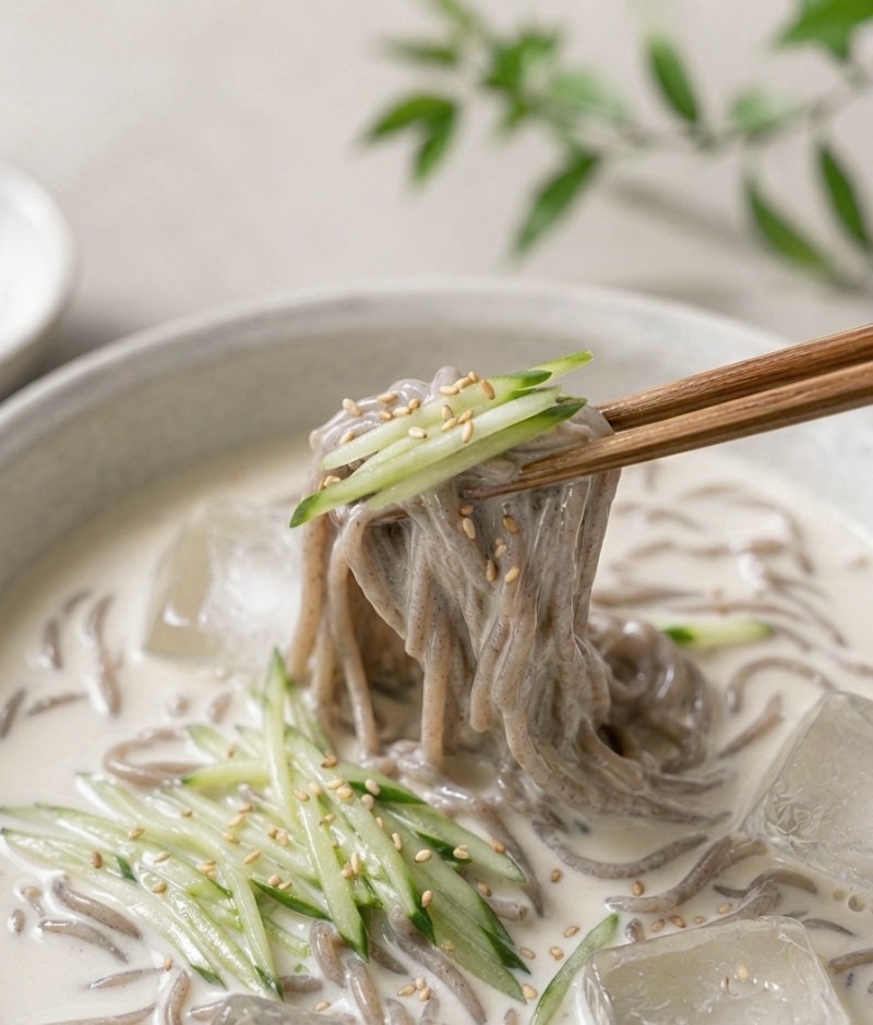 메밀국수 콩국수 만드는법 / 간단한 레시피 / 메밀면 삶는시간