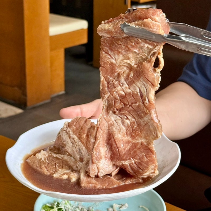 목포 갈비 맛집 하늘천숯불갈비 목포점 주차 메뉴 후기
