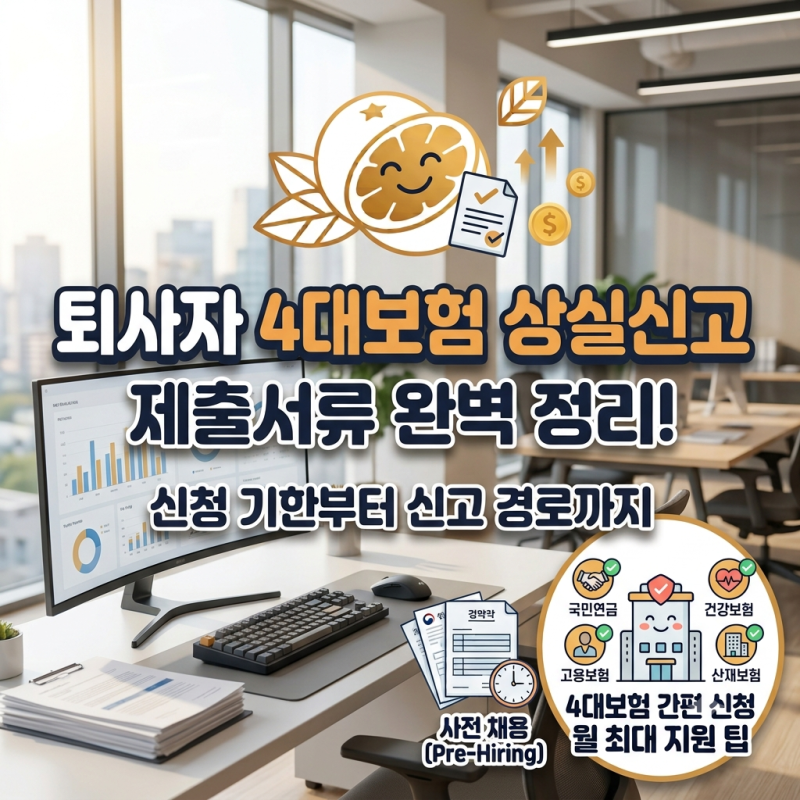 퇴사자 4대보험 상실신고 제출서류 완벽 정리! 신청 기한부터 신고 경로까지 싹 풀어봐요