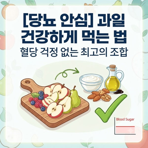 과일 건강하게 먹는 법, 당뇨 환자도 안심하는 조합