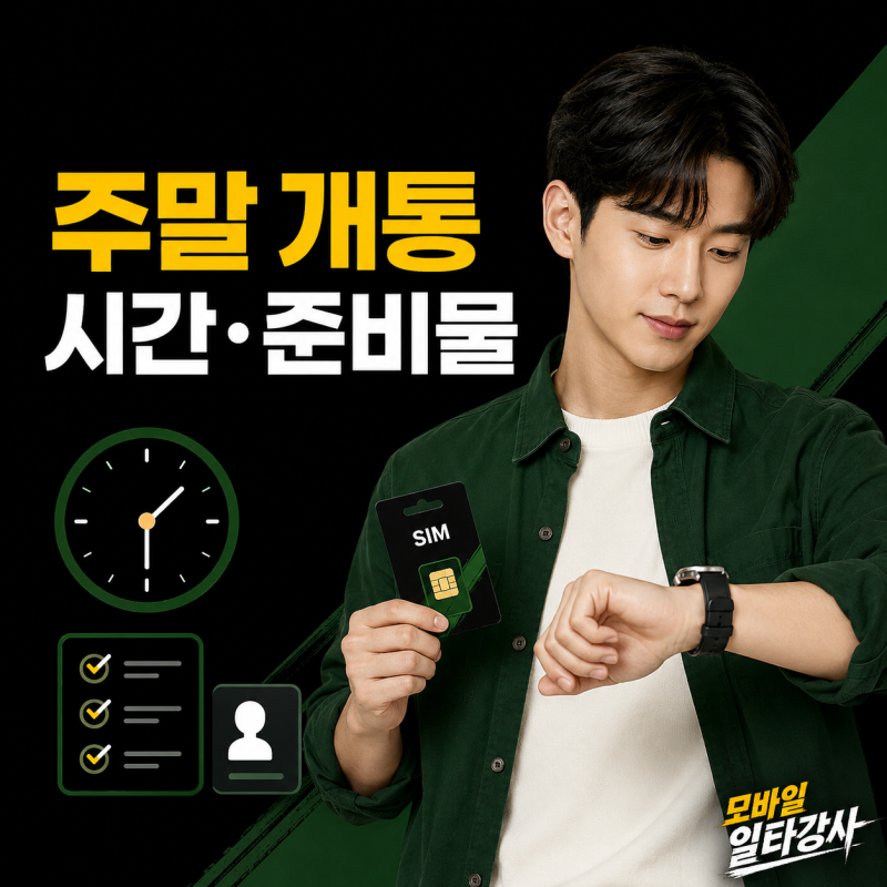 주말 핸드폰 개통 가능한 시간과 준비물 총정리