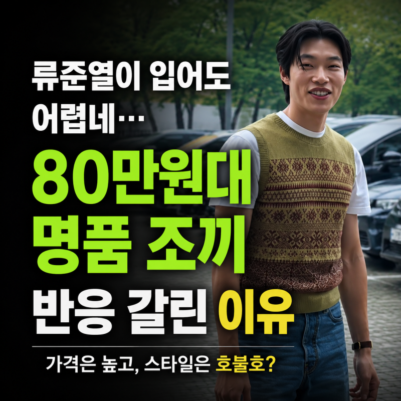 류준열이 입어도 어렵네…80만원대 명품 조끼, 반응 갈린 이유