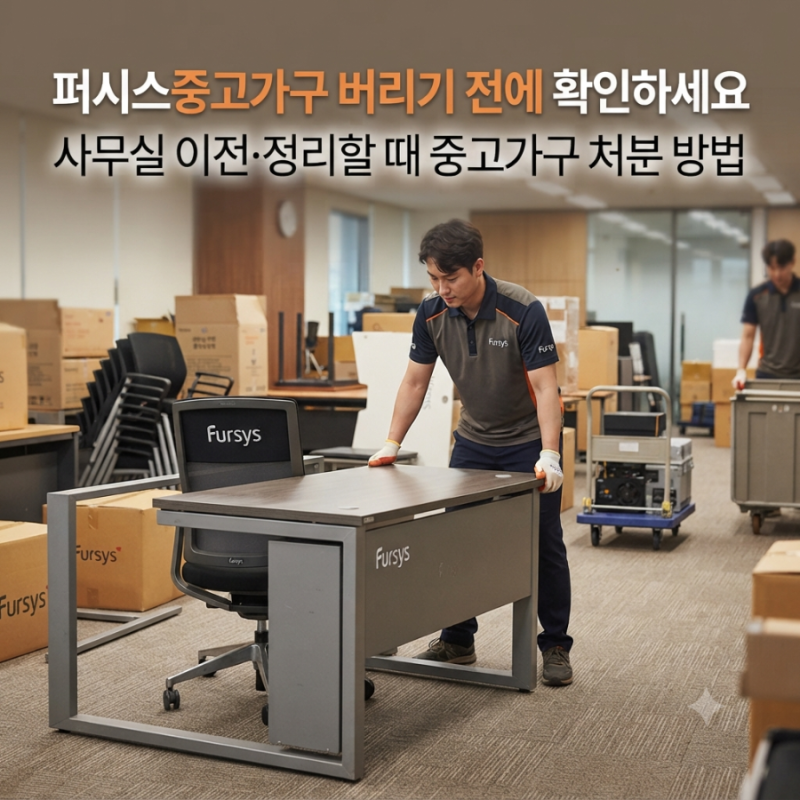 퍼시스중고가구 버리기 전에 확인하세요｜사무실 이전·정리할 때 중고가구 처분 방법
