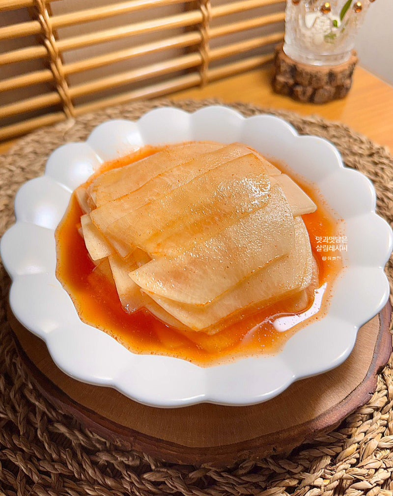 냉면무김치 만들기 새콤달콤 무절임 황금비율