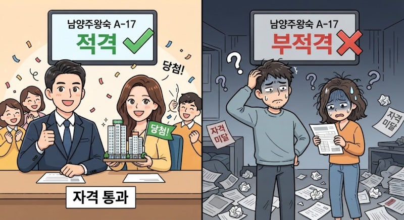 2026 : 남양주왕숙 A-17 공공분양 청약, 일정보다 먼저 갈리는 자격 조건