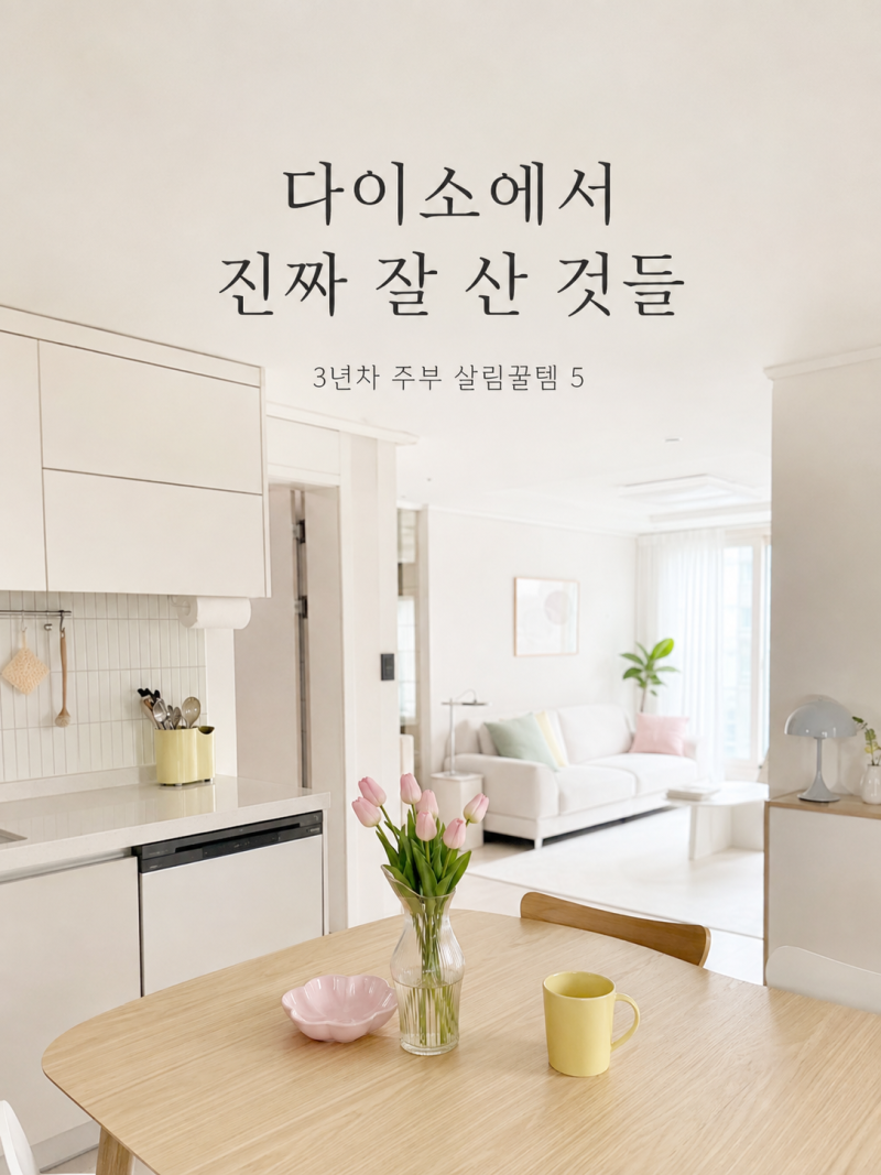 다이소 살림꿀템 5가지, 3년차 주부가 진짜 잘 쓰는 추천템