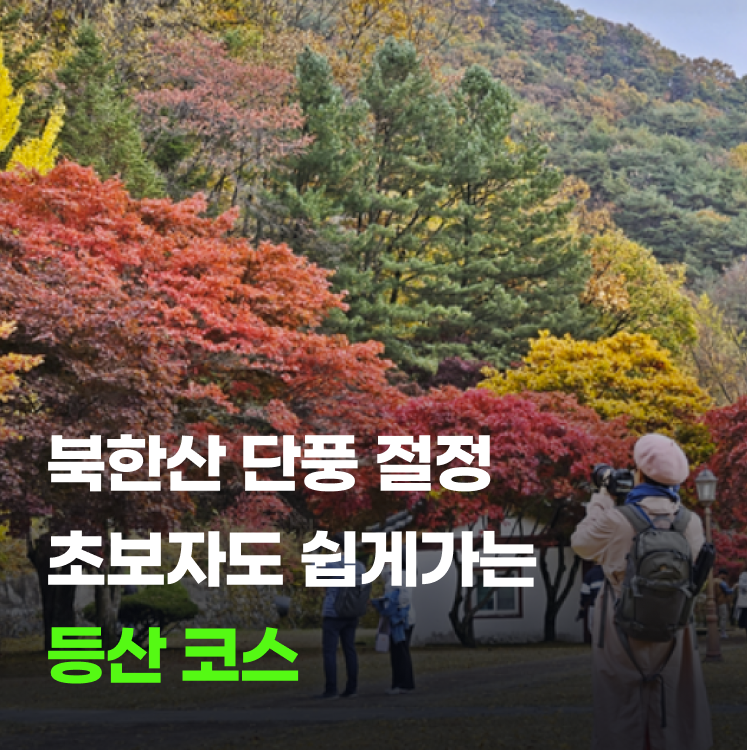 북한산 단풍절정 시기 초보자도 쉽게 가는 등산코스