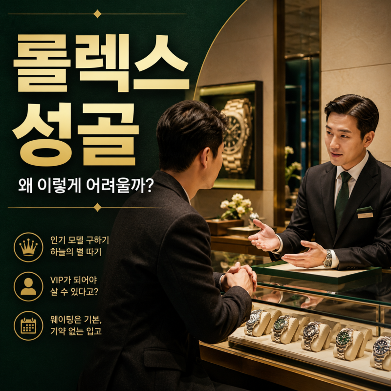 롤렉스 성골 왜 이렇게 어려울까? 처음 도전하기 전에 알아본 현실
