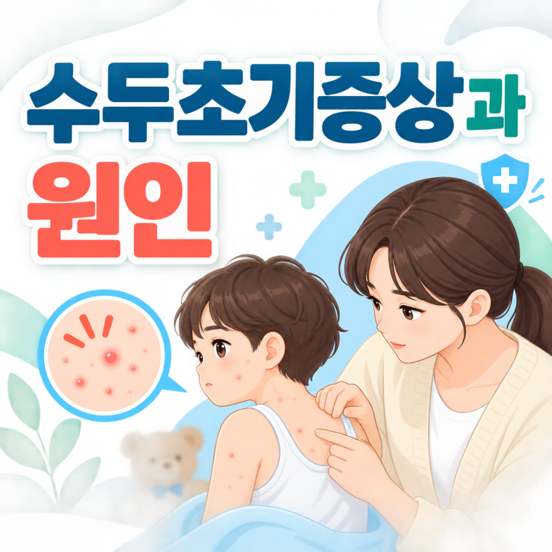 수두초기증상과 원인 총정리｜발진·물집 순서와 전염기간은?