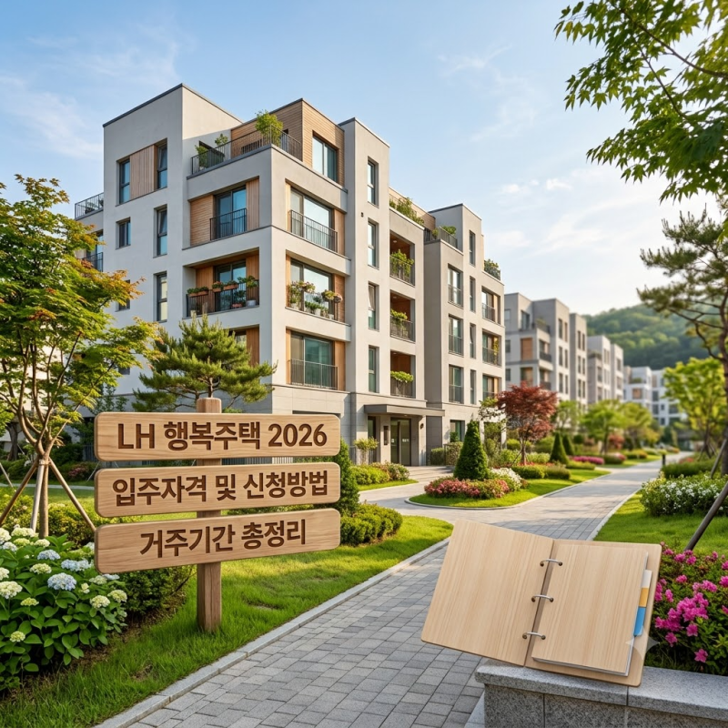 LH 행복주택 입주자격 2026 신청방법 및 거주기간 총정리