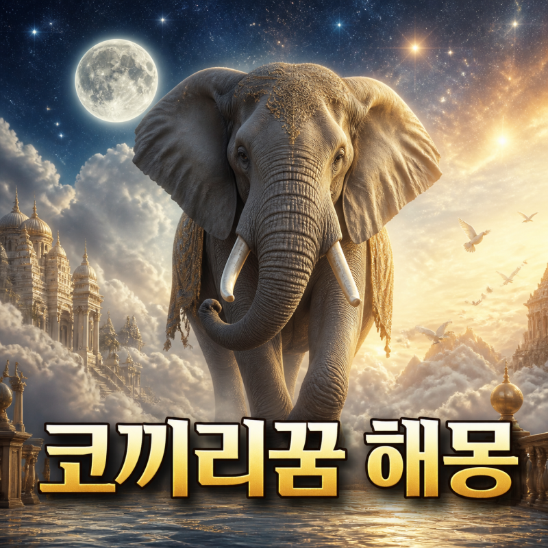 코끼리꿈 해몽｜코끼리의 행동과 상황별 전통 풀이