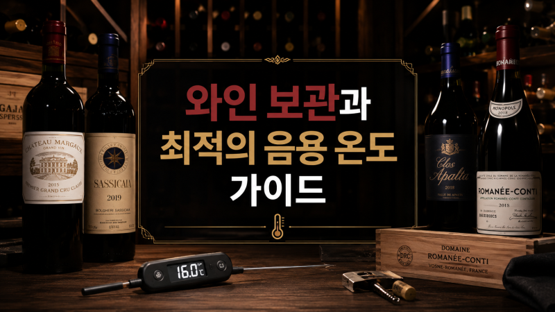 [주류상식: 와인편]"와인의 잠재력을 깨우는 1도의 과학 : 완벽한 보관법부터 최적의 음용 온....