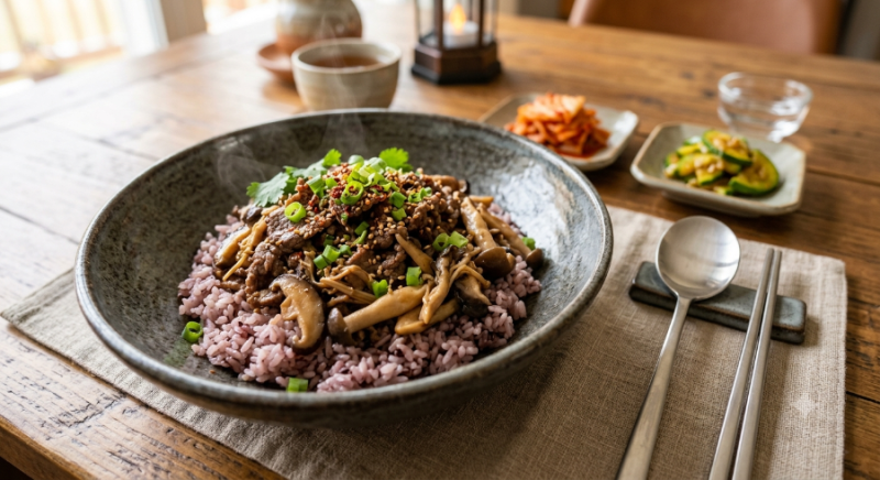 소고기 버섯 덮밥 황금레시피
