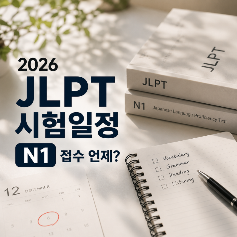 2026 JLPT 시험일정, N1 접수 언제? 12월 시험 준비한다면