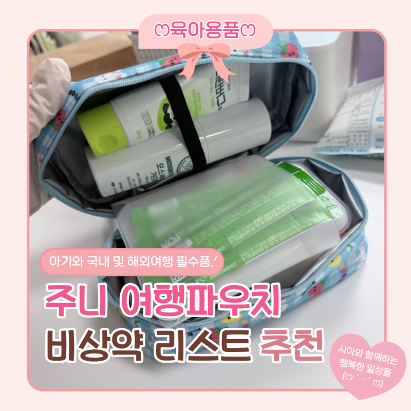 아기 비상약 파우치 ’주니 여행 보냉 파우치‘ 후기 및 아기 여행 비상약 리스트