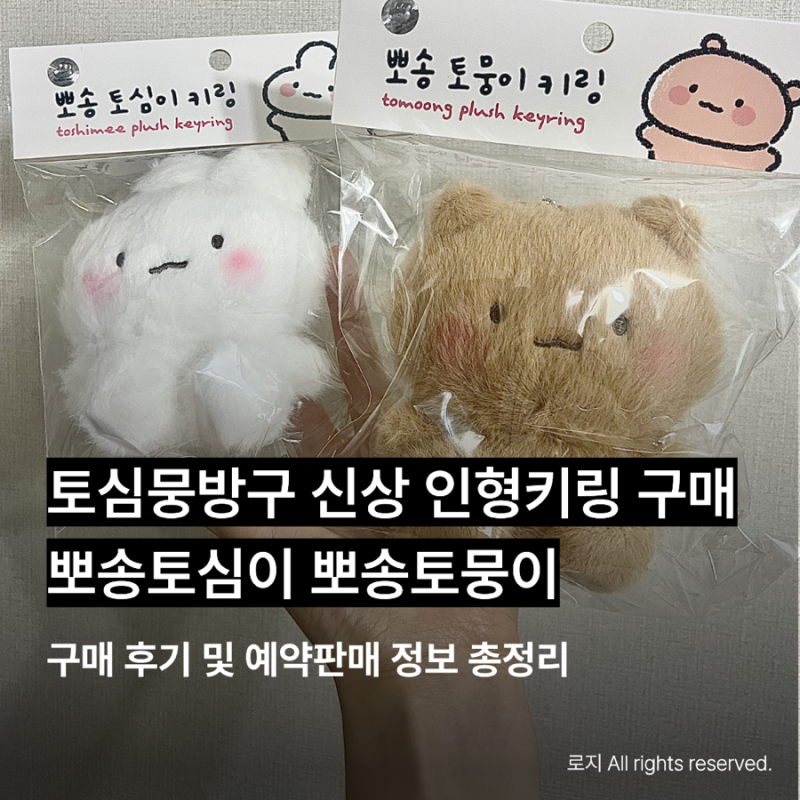 토심뭉방구 뽀송 토심이 토뭉이 인형 키링, 구매 후기부터 예약판매 꿀팁 정보 총정리