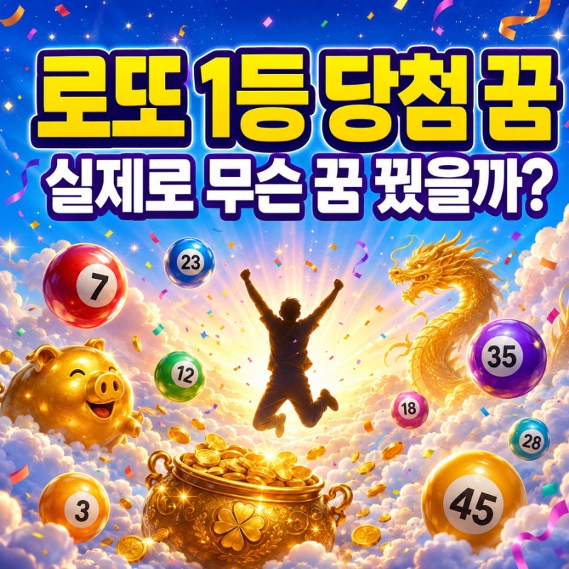 로또 1등 당첨 꿈은 따로 있을까? 최근 복권 당첨자들이 실제로 꾼 꿈 해몽