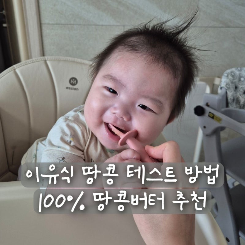 초기 이유식 땅콩 알레르기 알러지 테스트 방법 마이노멀 땅콩버터 추천